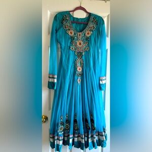Pakistani Indian long dress pishwaash with duppatta and pajama